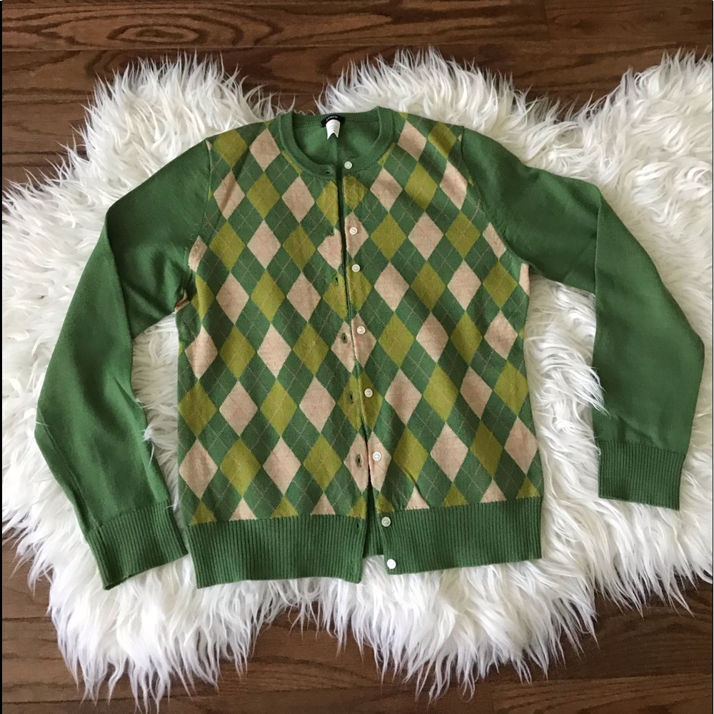 J. Crew Argyle Sweater